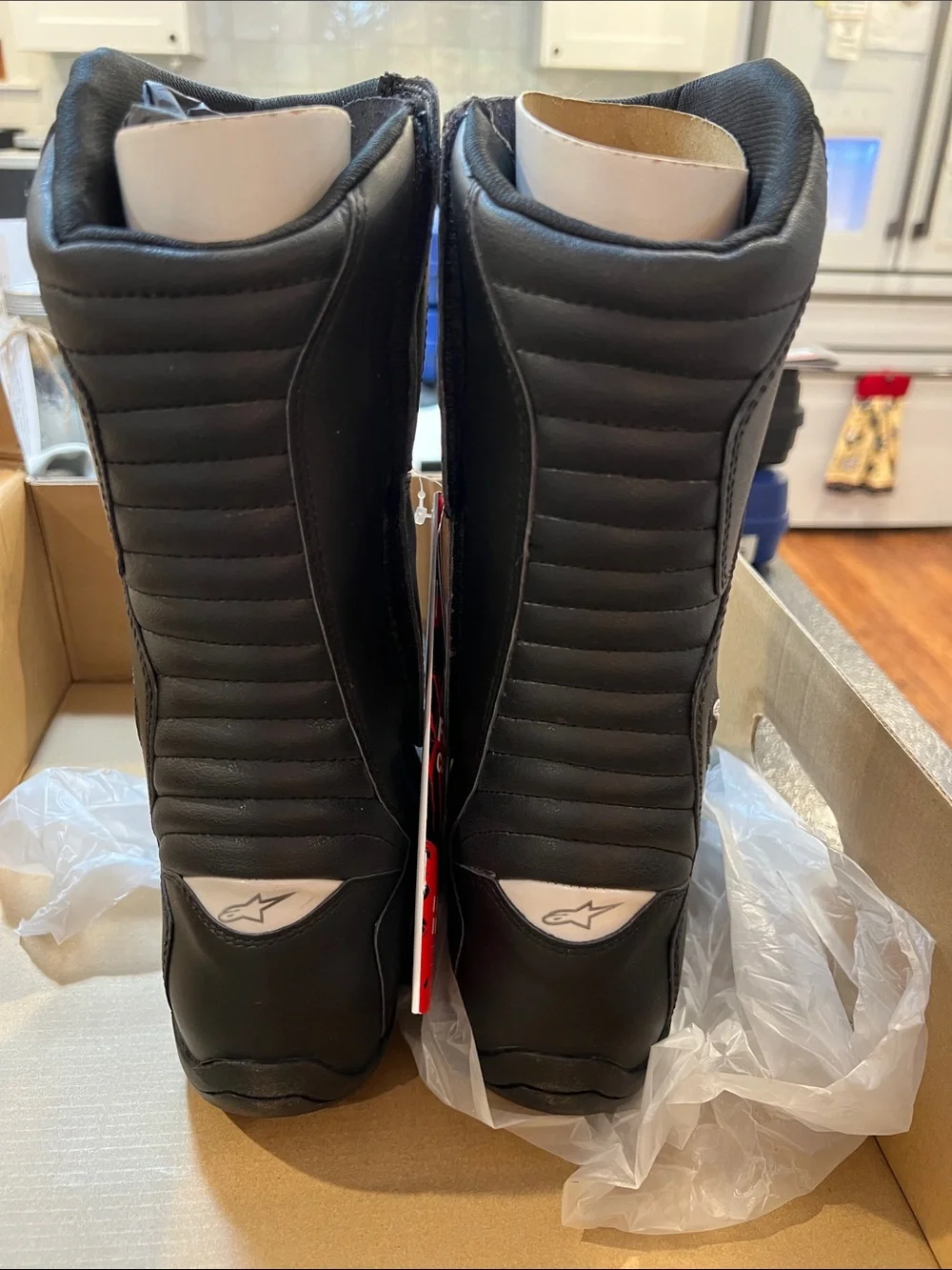 Alpinestars Black Men’s CE-Certified Motorcycle Touring Boots